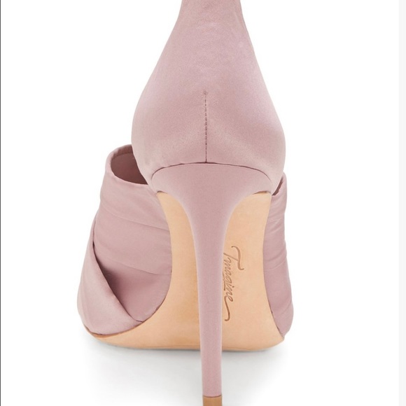 Vintage dusty rose peep-toe pumps - Picture 2 of 6